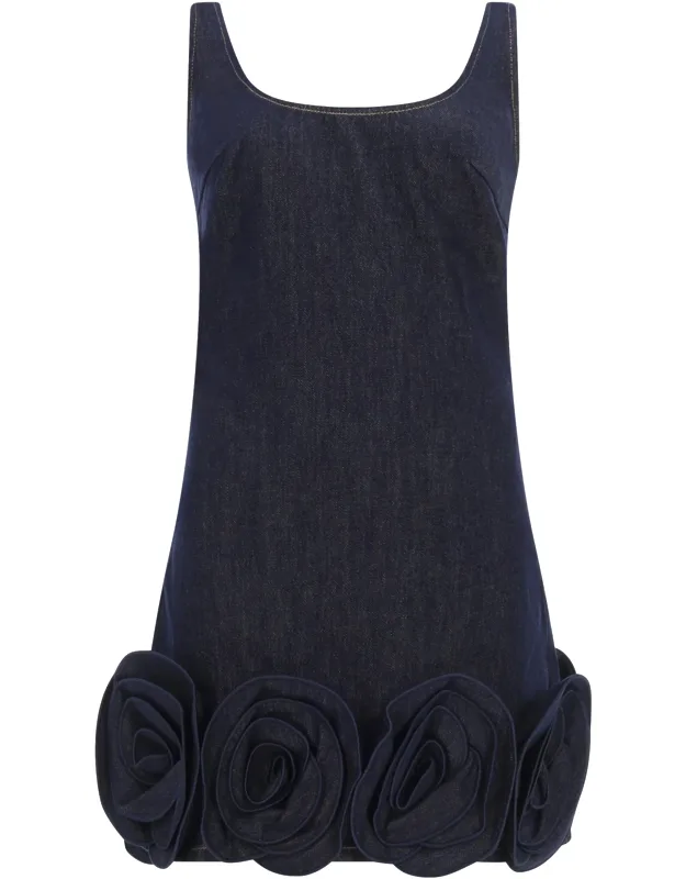 Mini Dress With Floral Details