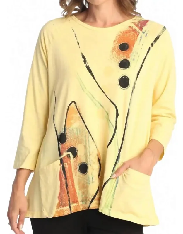 Tik Tak Mineral Washed Patch Pocket Cotton Top