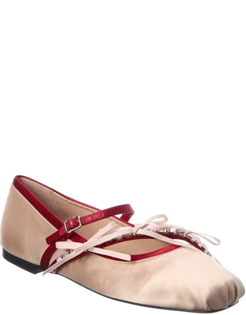 Loli Satin Ballerina Flats
