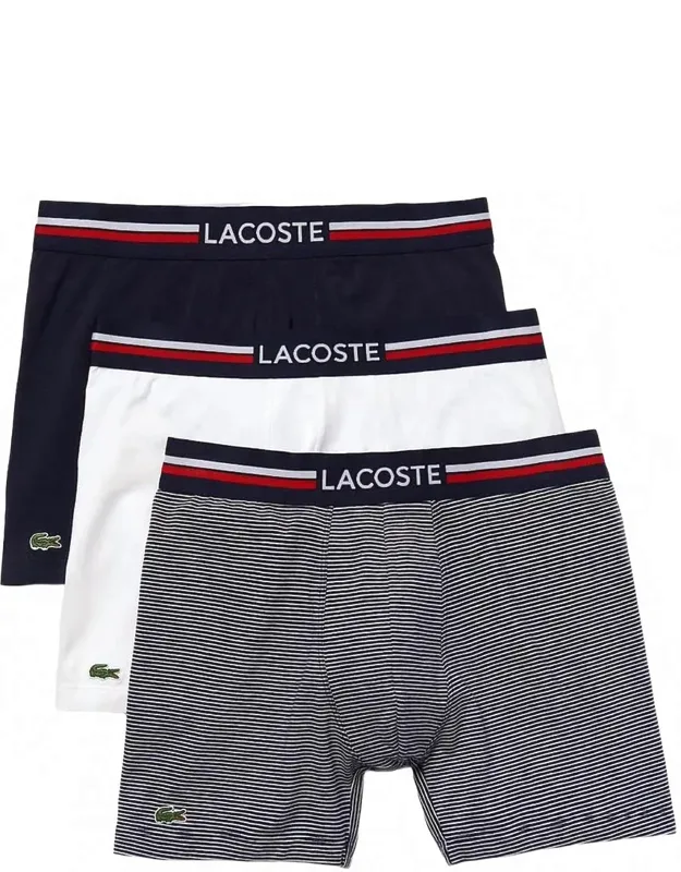 Long Stretch Cotton Jersey Boxer Briefs - 3-pack