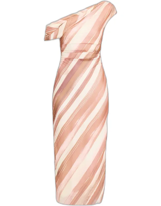 Draped Midi Dress