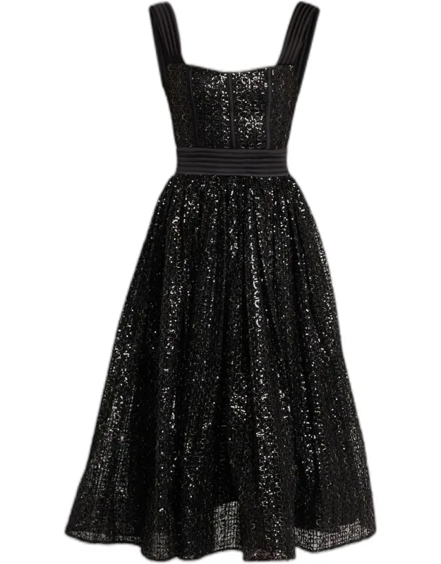 Sequined Midi Dress