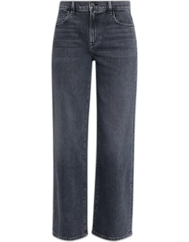 Straight-leg Stretch Denim Jeans