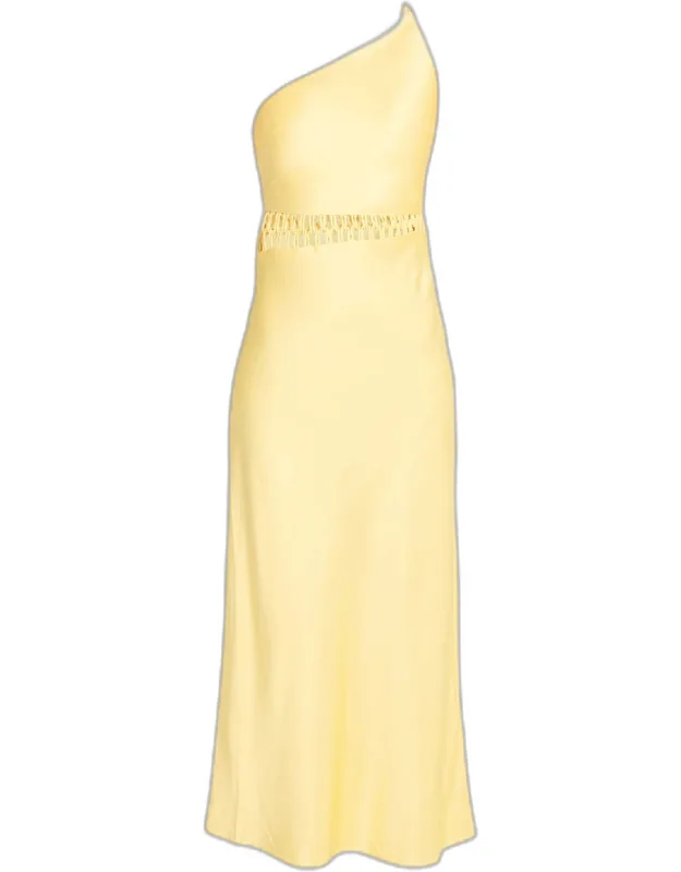 Cut-out One-shoulder Maxi Dress