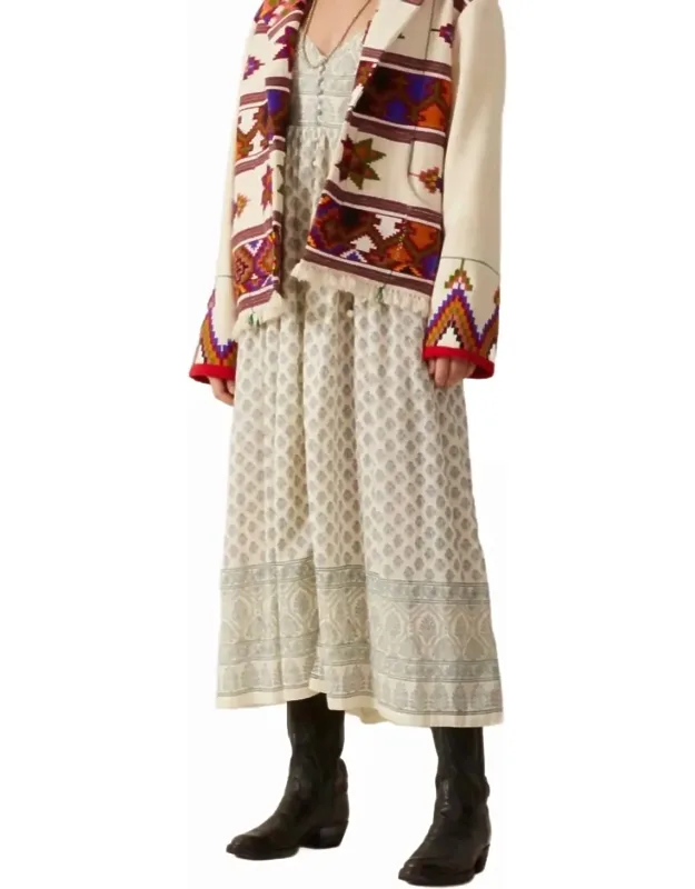Pre-loved Western Tiger Eye Blanket Jacket
