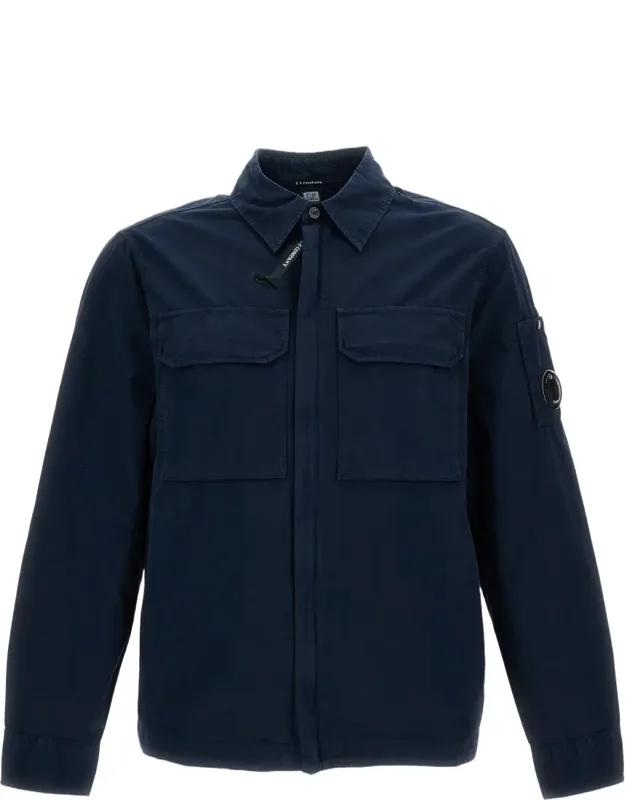 Zip Cotton Shirt Jacket