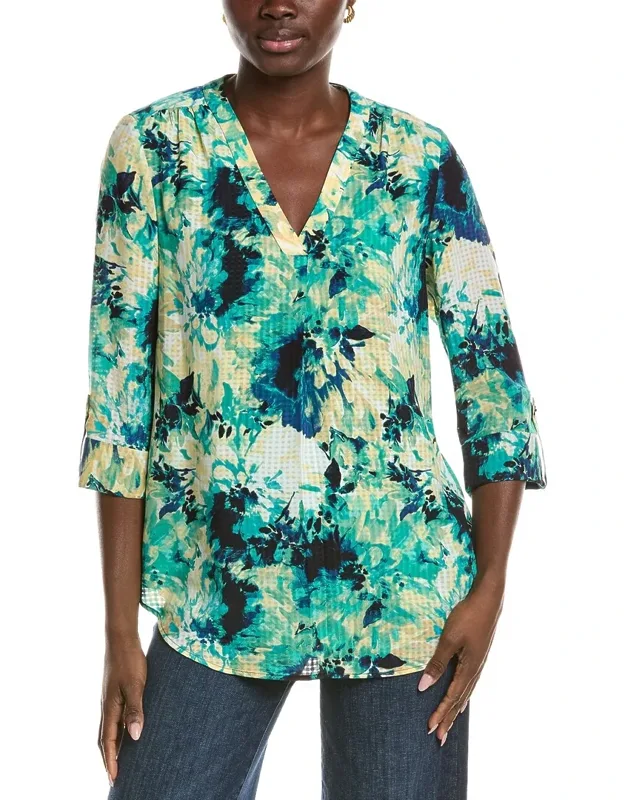 3/4 Sleeve V-neck Tunic