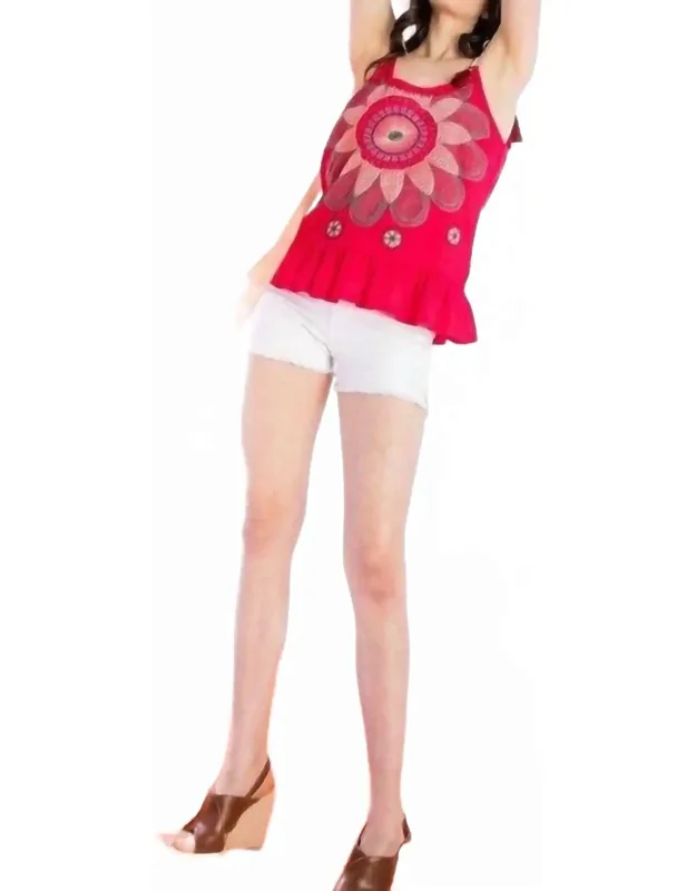 Rise And Shine Embroidered Top
