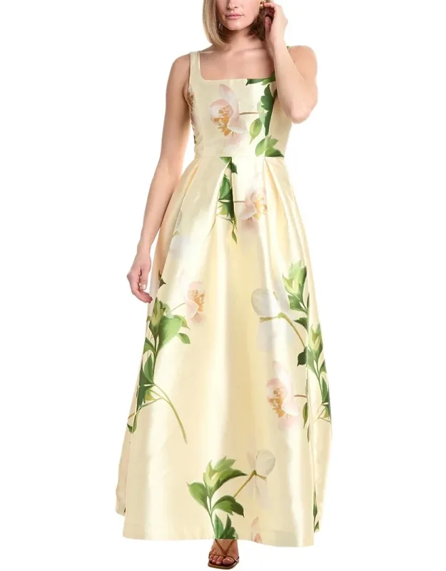Mikado Sleeveless Midi Dress