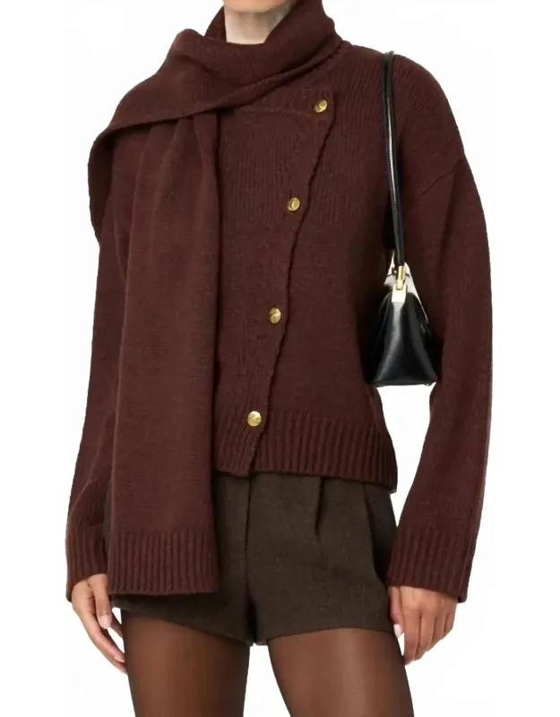 Asymmetrical Scarf Cardigan
