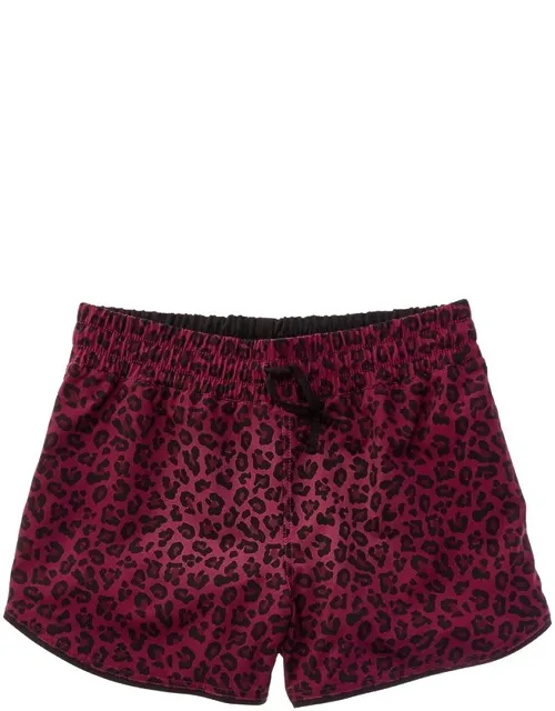 Reversible Printed Swim Trunks