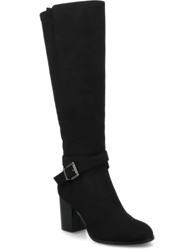 Knee High Wide-calf Dress Boots