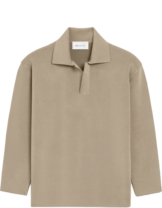 Wool Blend Polo Shirt