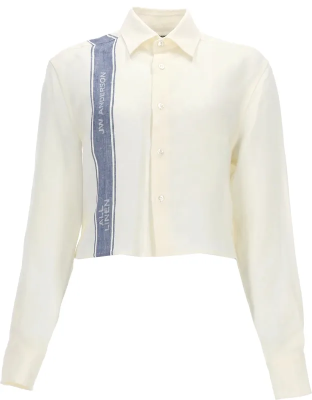 Linen Shirt With Logo