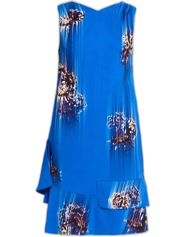 Floral Tiered Ruffle Midi Dress
