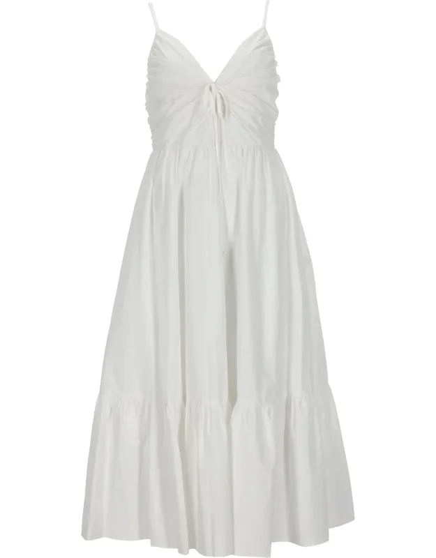 V-neck Midi Dress