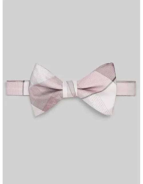 Refined Plaid Pre-tied Bow Tie
