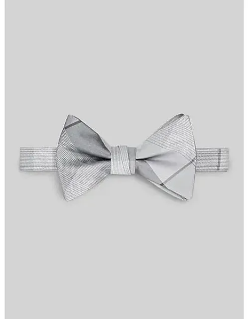 Refined Plaid Pre-tied Bow Tie