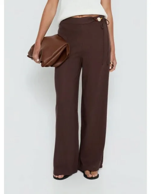 Pine For You Bead Detail Linen Pants
