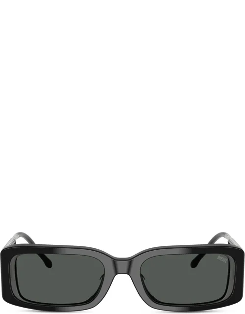 Diesel - Rectangle Sunglasses - Sunglasses - Black - Powerful Look - Dimensional Details