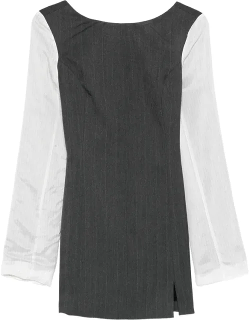 Pinstripe Mini Dress