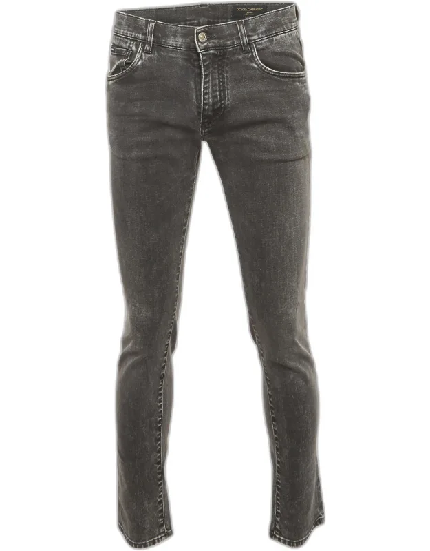 Charcoal Denim Slim Fit Jeans