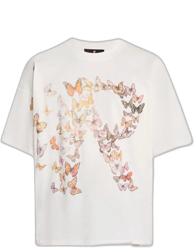 Flutter Initial Distressed Boxy Fit T-shirt