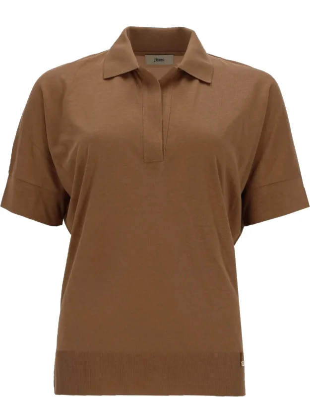 Cotton Blend Polo Shirt