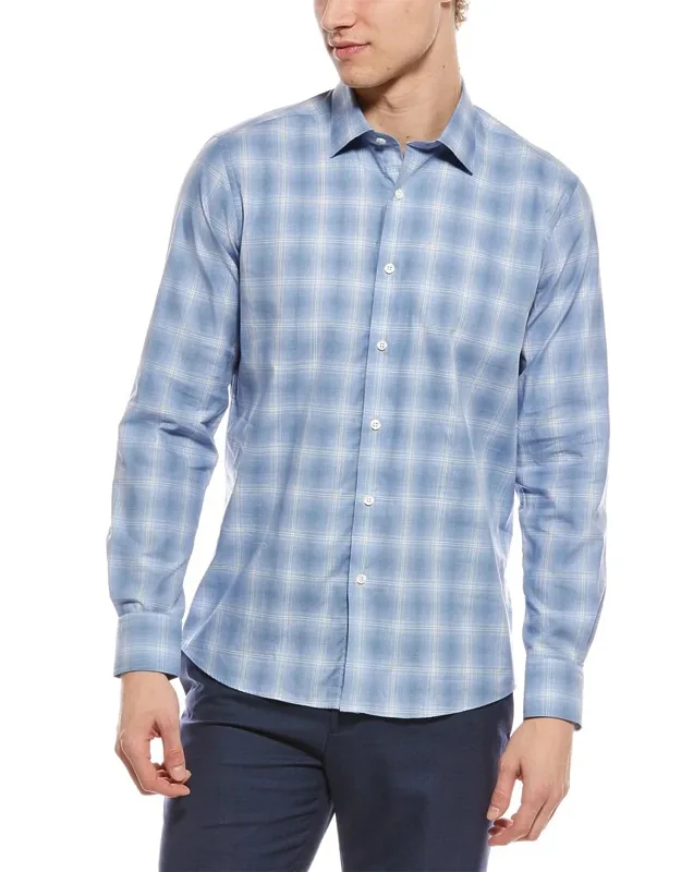 Canclini Fine Poplin Plaid Shirt