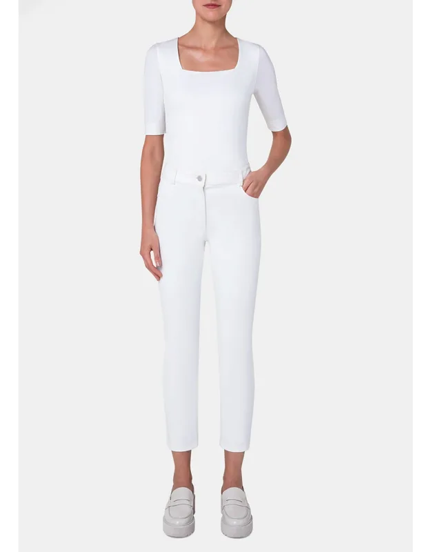 Slim-leg Ankle Stretch Denim Pants