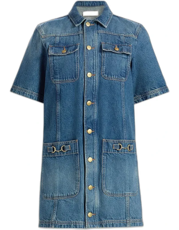 Painter Denim Mini Shirtdress