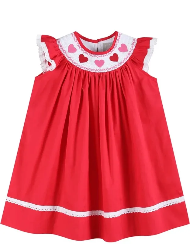 Lace Smocked Bishop Dress
