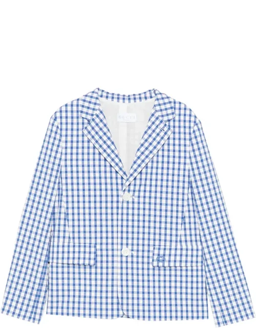 Gingham Pocket Blazer