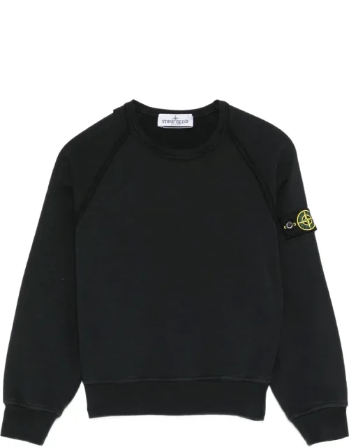 Round-neck Logo-patch Sweatshirt