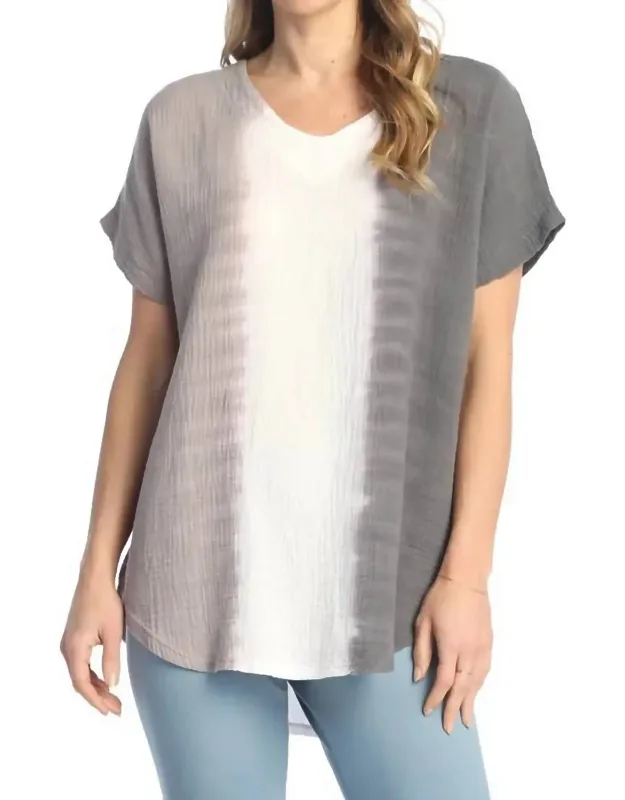 Mineral Washed Double Gauze Top