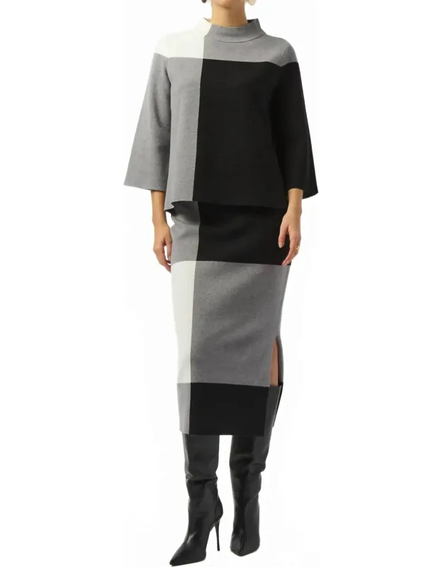 Jacquard Colorblock Sweater