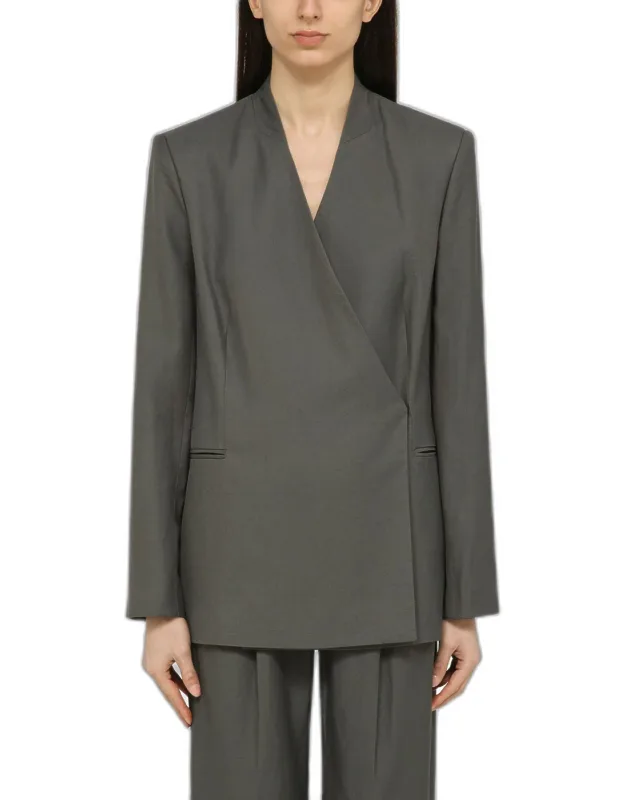 Sandyato Single-breasted Viscose Blazer