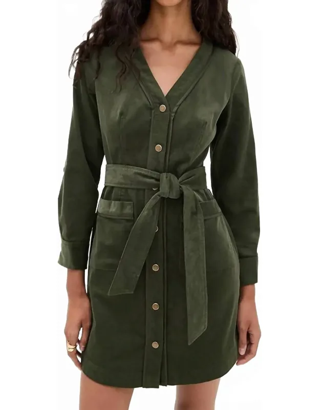 Corduroy Mini Dress