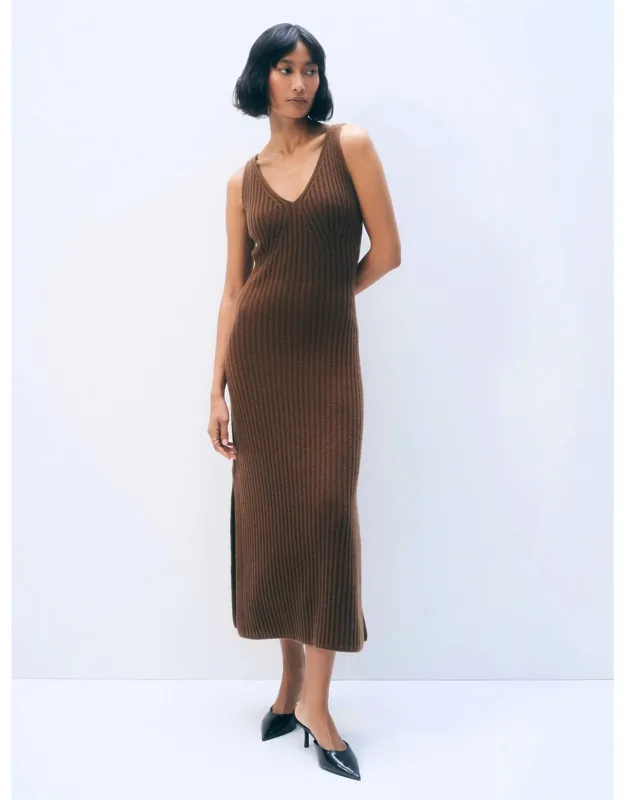 Ribbed Midi Dress