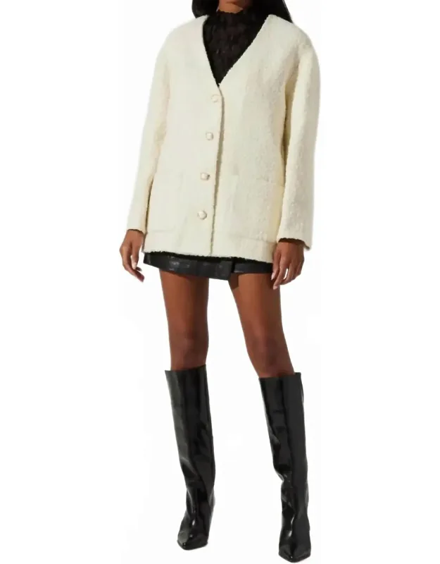 V-neck Coat