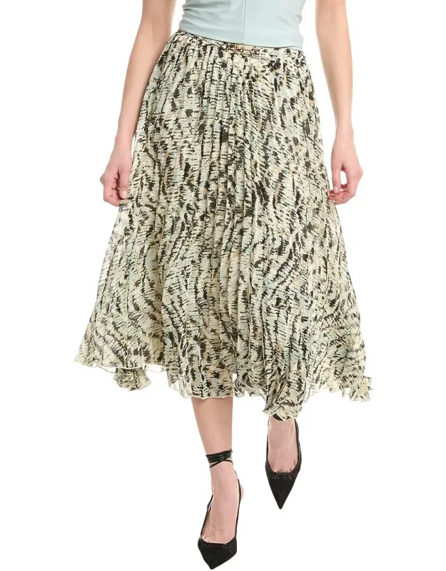 Pull On Pleated Skirt