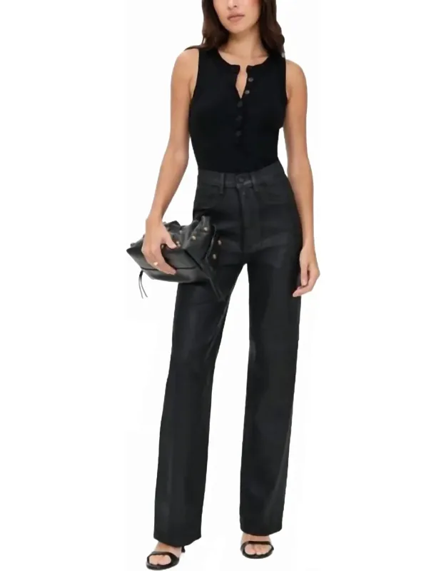 Karmine Refined Wide Leg Straight Jeans