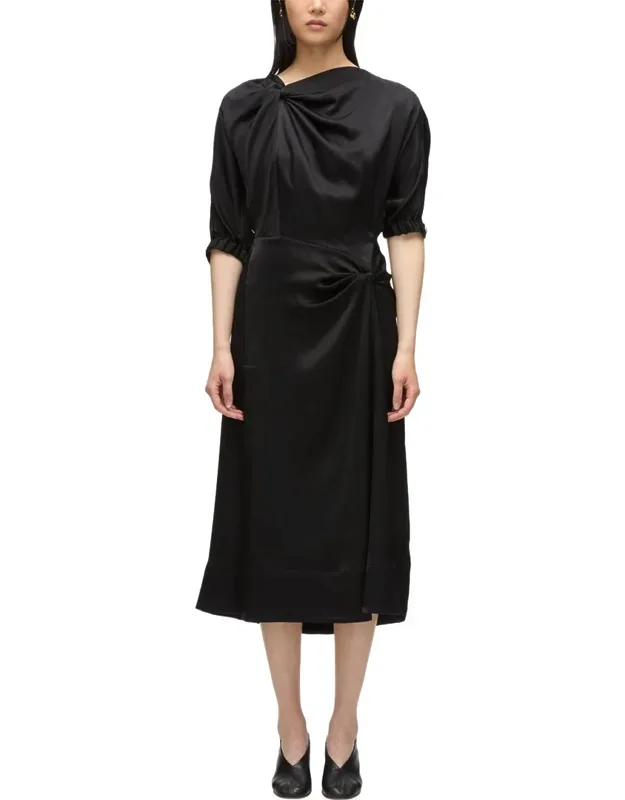 Asymmetric Draped Dress