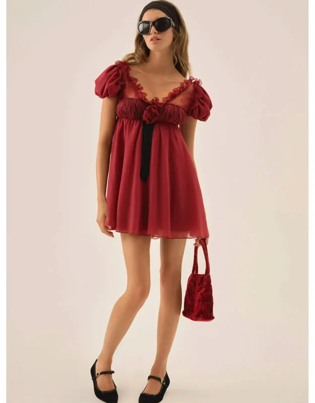 Claudine Chiffon Mini Dress