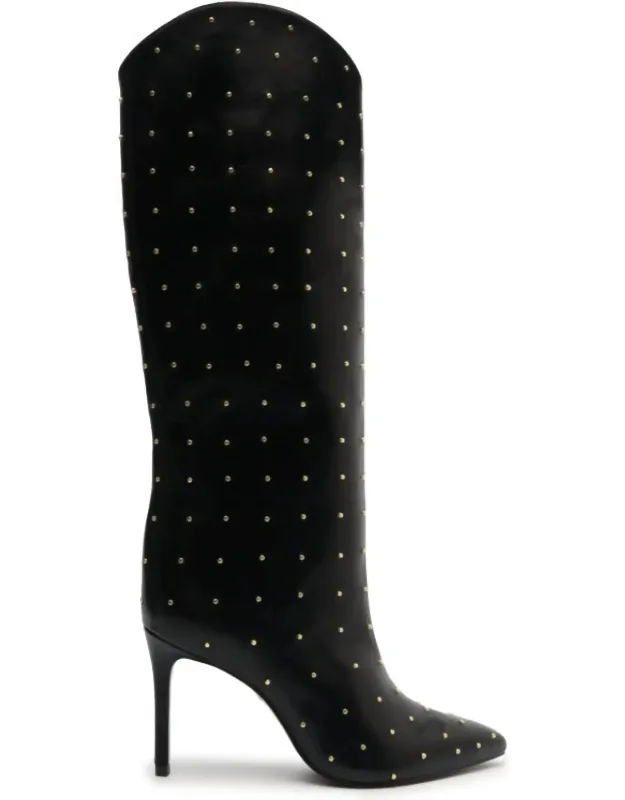 Maryana Studded Pointed Toe Boots