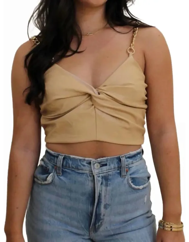 Twisted Chain Cropped Top
