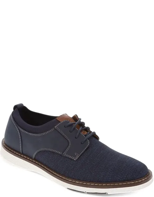 Edgehill Knit And Synthetic Leather Dress Casual Lace Up Oxford Shoes