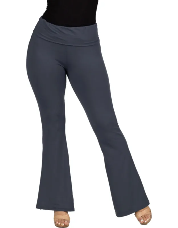 Bell Bottom Foldover Waist Sweatpants