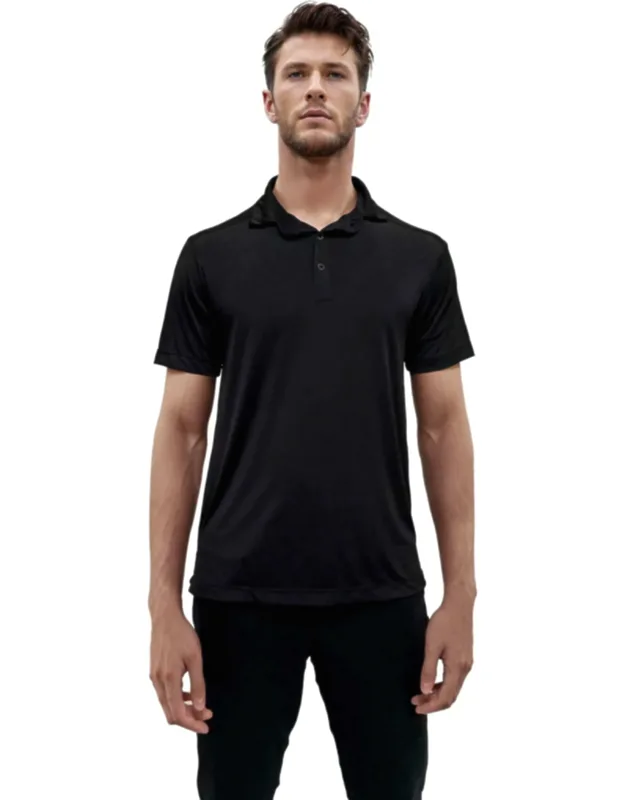 Wrinkle Resistant 3 Button Machine Washable Polo Shirt