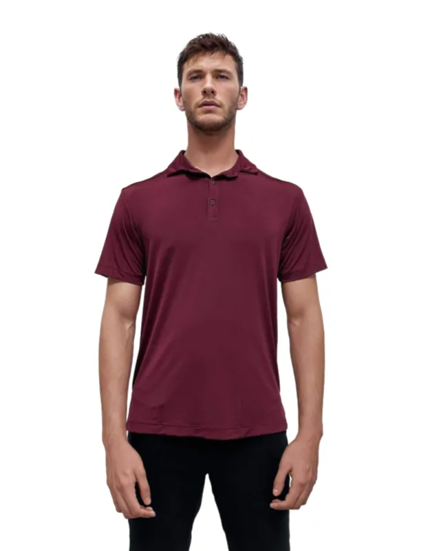 Wrinkle Resistant 3 Button Machine Washable Polo Shirt